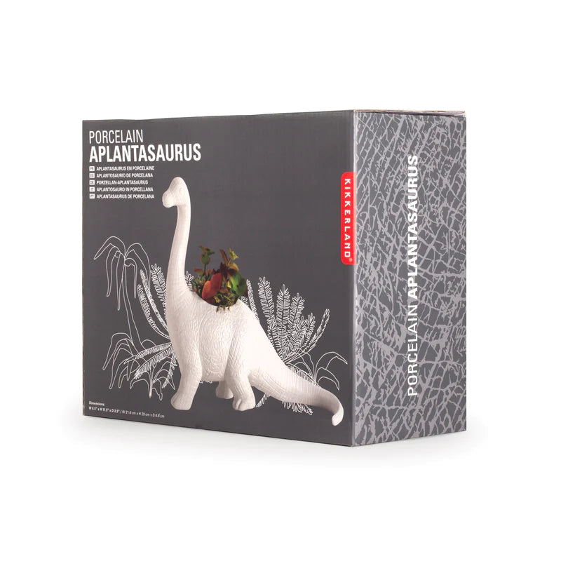 Aplantasaurus Ceramic Planter