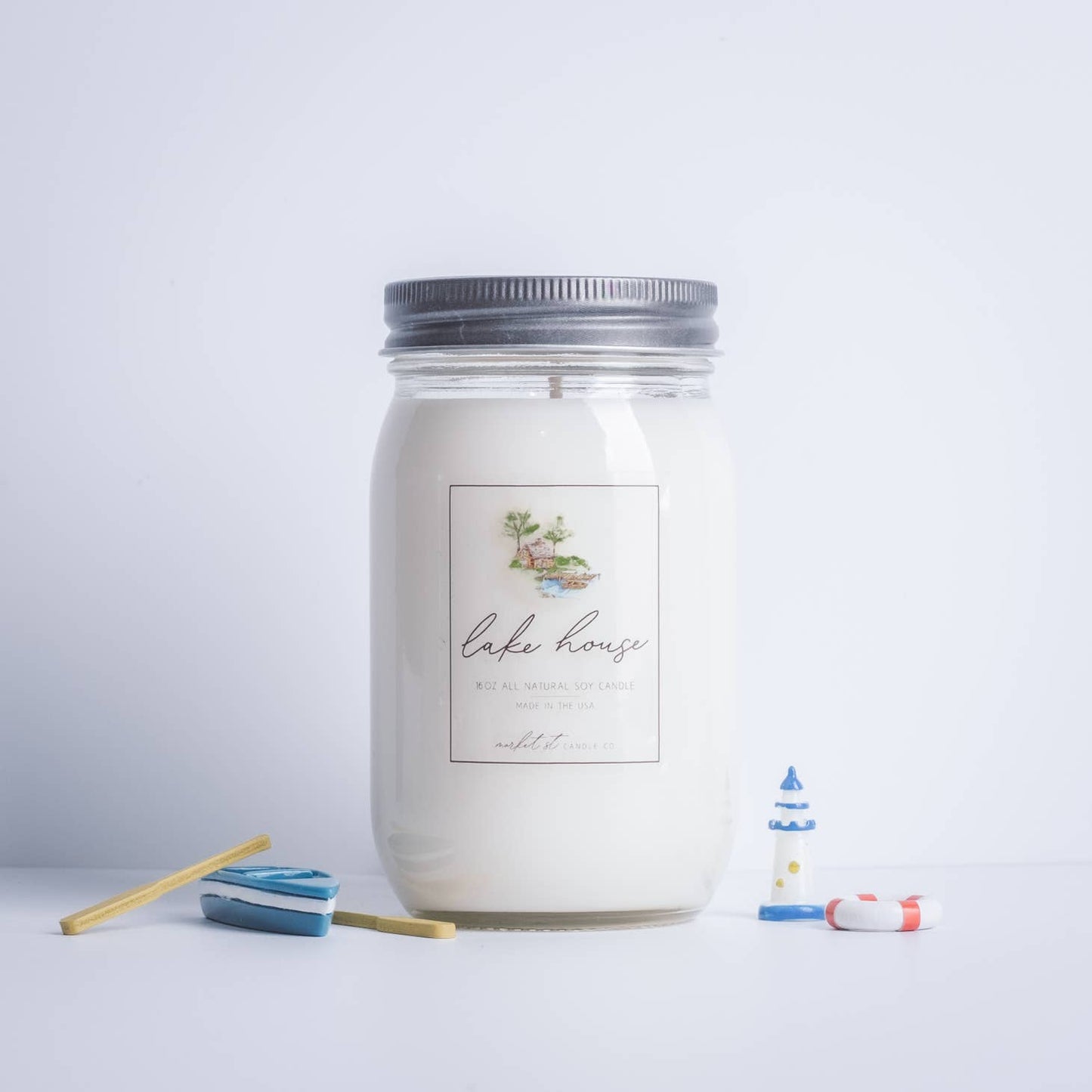 Soy Candle - 16oz - Lake House