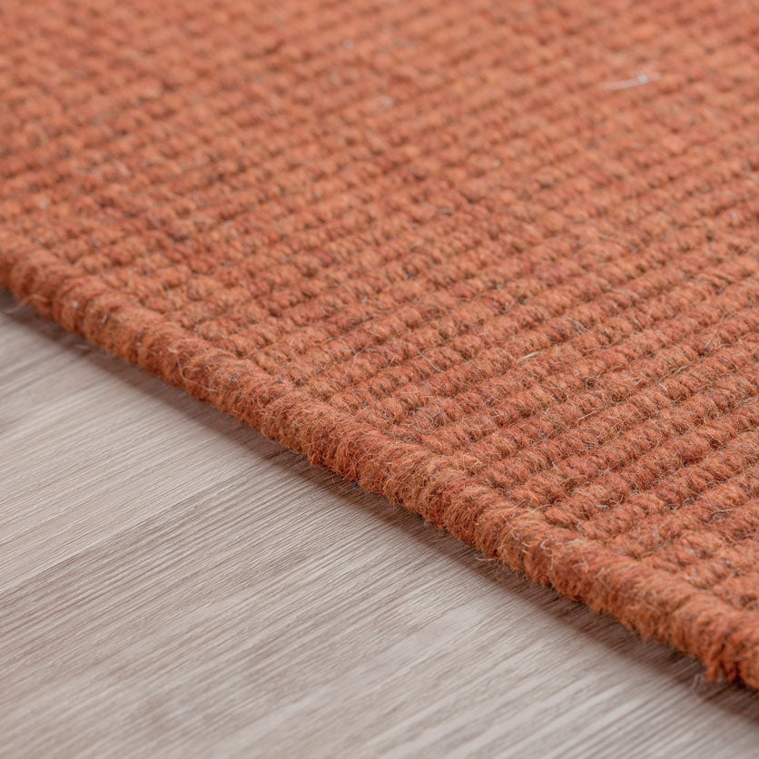 Monaco Boucle Wool Rug Paprika 3'6" x 5'6"