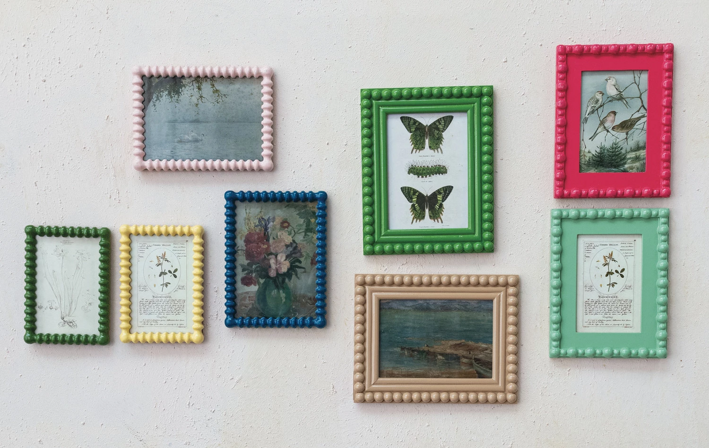 Frame Wood Spindle Green or Yellow 4" x 6" (Sold Individually)