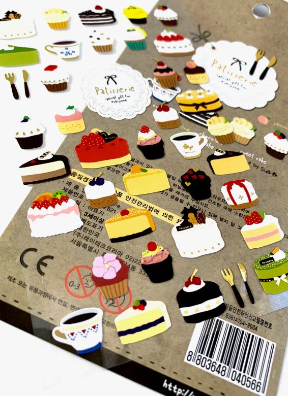 Stickers Patisserie Pastries