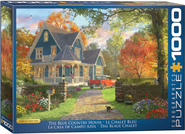Eurographics Puzzle 1000 Piece Blue Country House