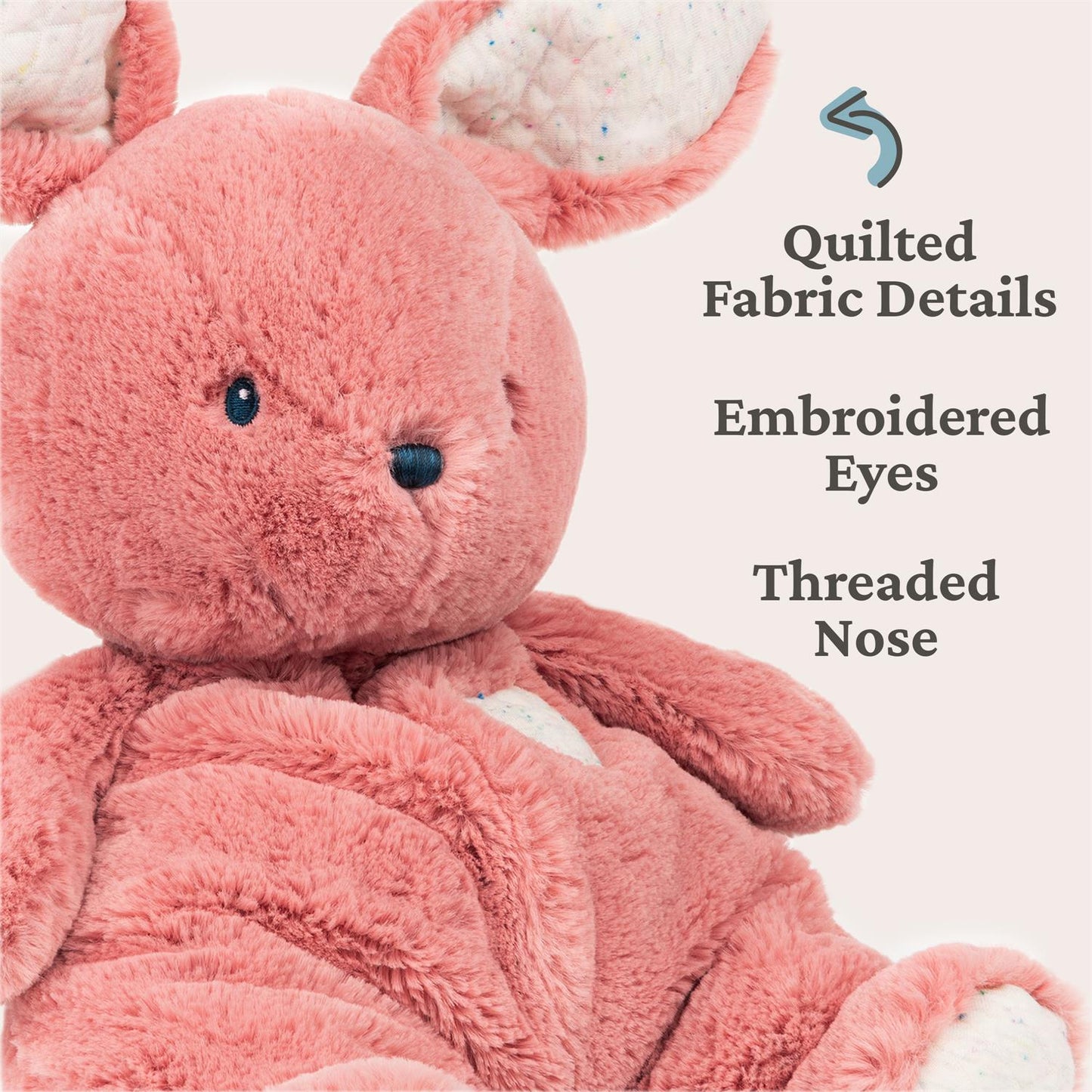 Plush Oh So Snuggly Bunny Pink 12.5"