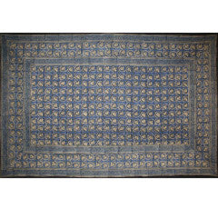 Tapestry Single Size Dabu Vine Blue