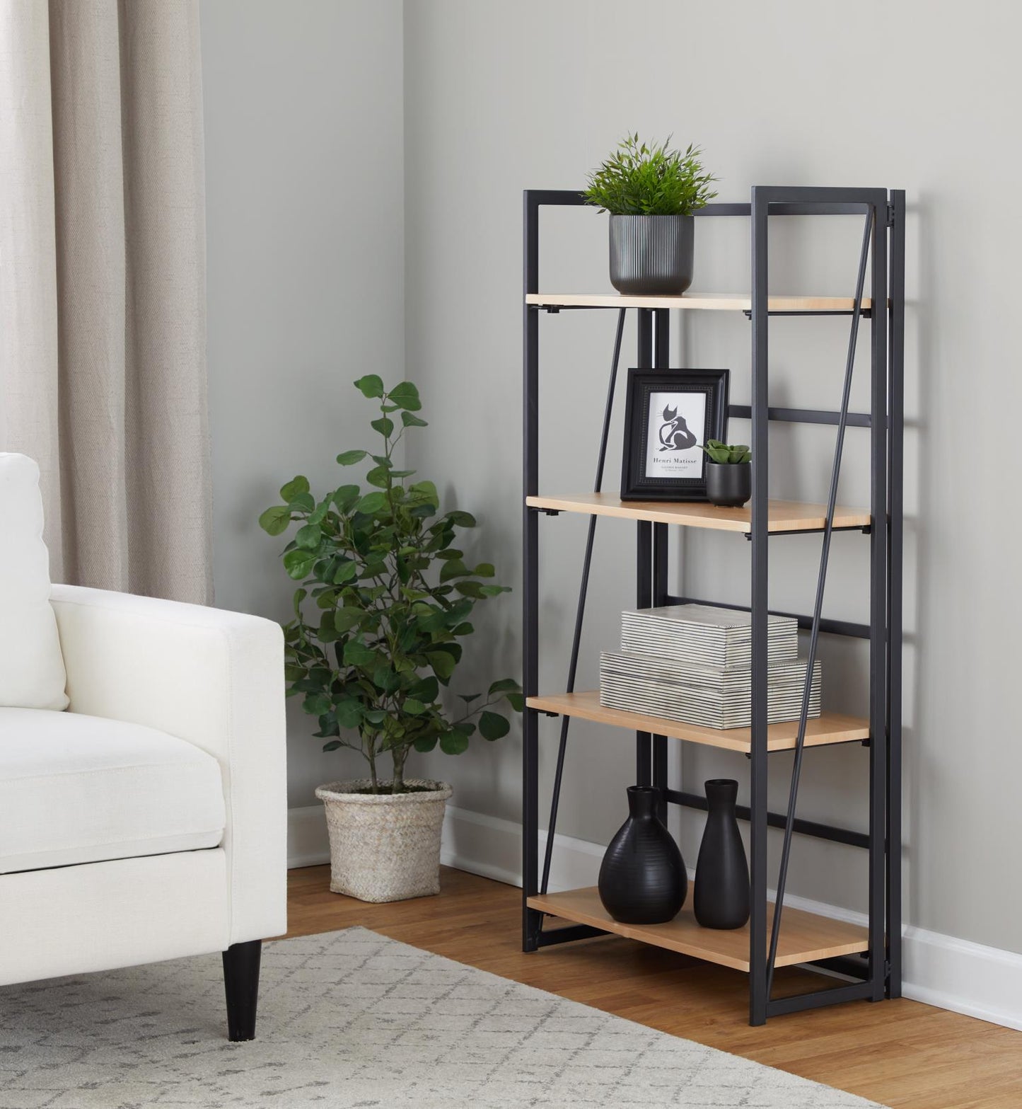 Dakota Contemporary Bookcase
