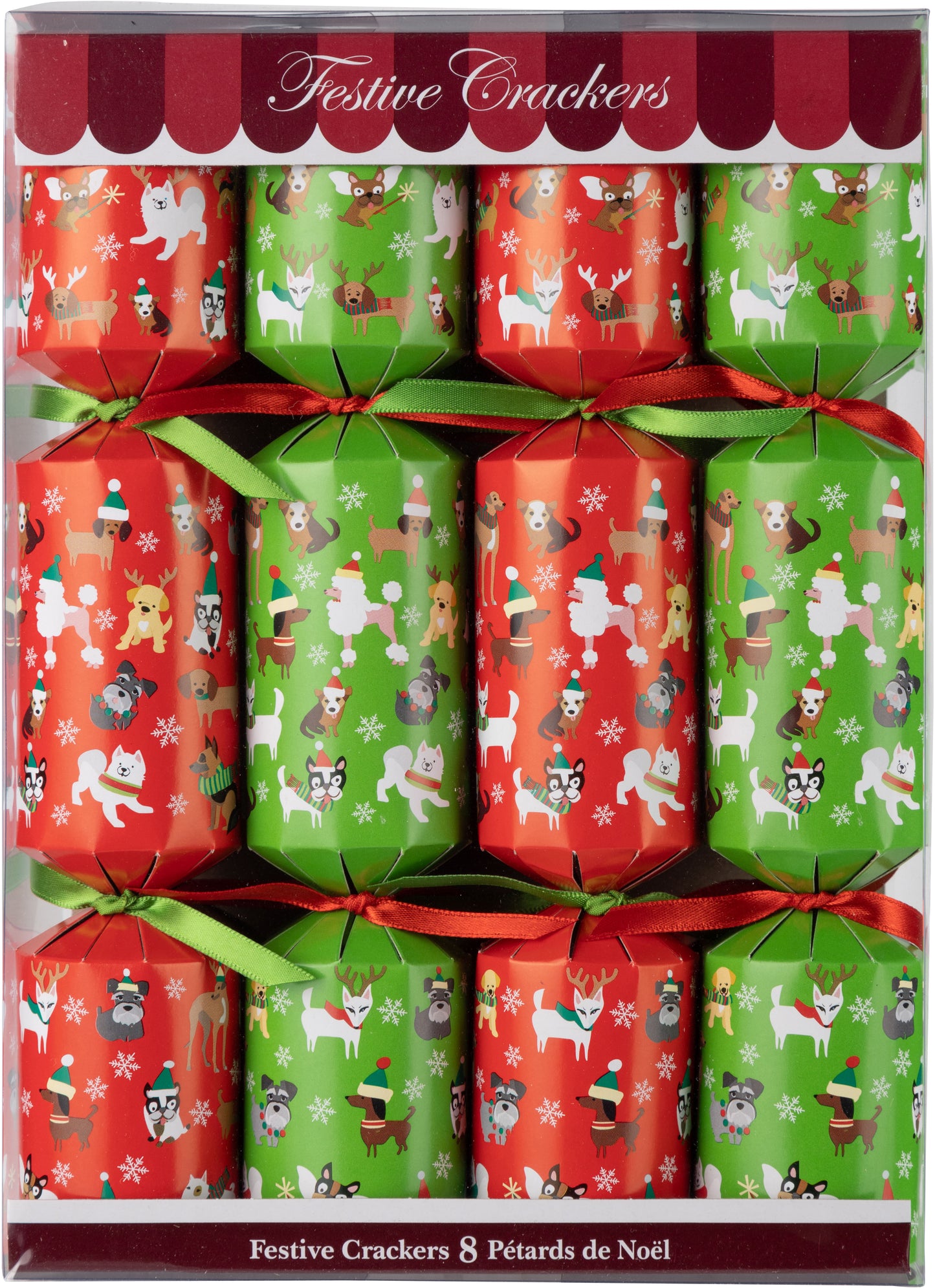 Holiday Crackers - Christmas Puppies 8ct