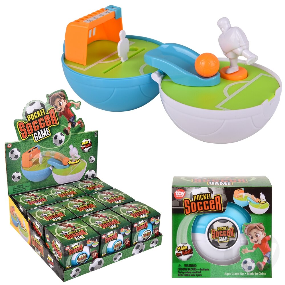 Pocket Ball Game Soccer 3.5" (Sold Individually)
