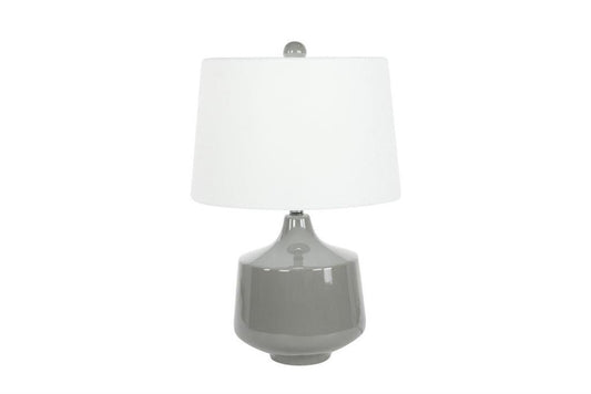 Table Lamp Grey Ceramic 24in High