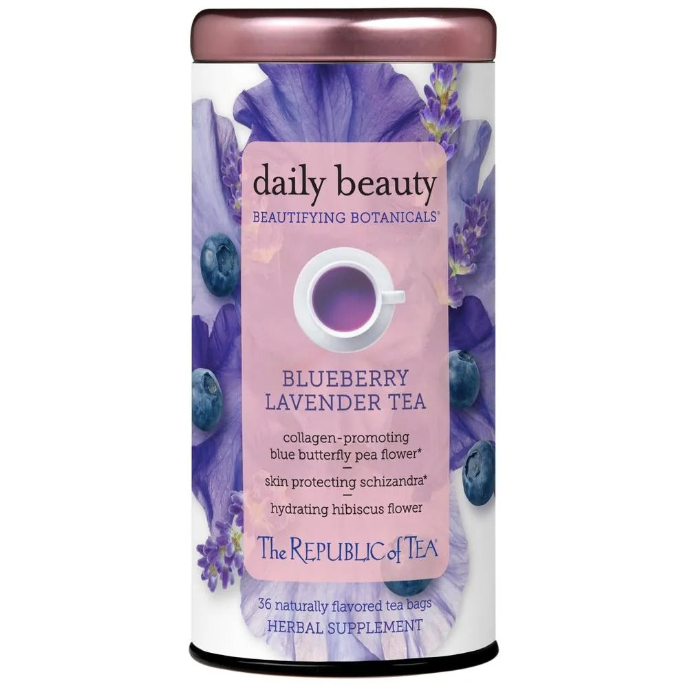 Beautifying Botanicals Tea Tin - Daily Beauty Blueberry Lavender