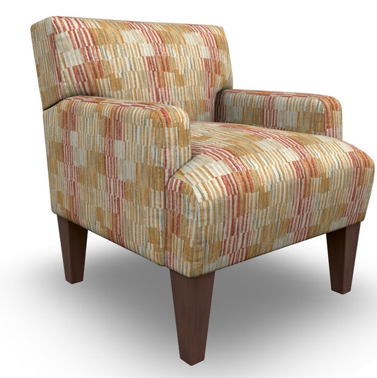 Randi Chair in Desert Fabric & Dark Walnut Leg