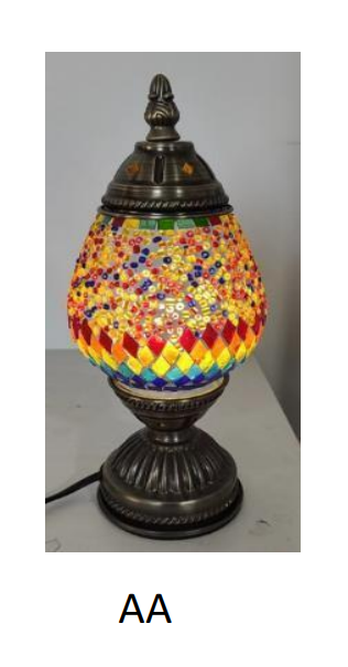 Mosaic Lamp Oval 11.5" AA