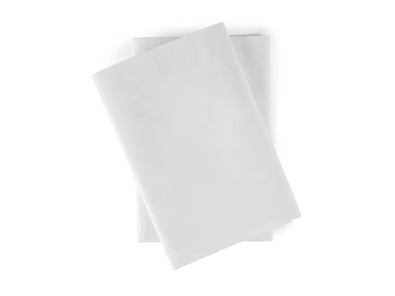 Percale Pillow Case 2 Pack King Size White