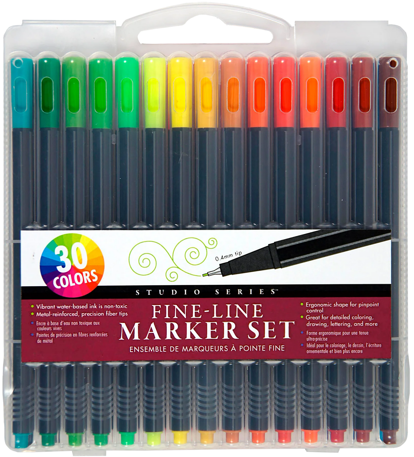 Art Center Markers Set Fine Line 30 Colors