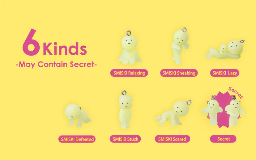 Smiski Gashapon Capsule Mini Key Chain Series 4