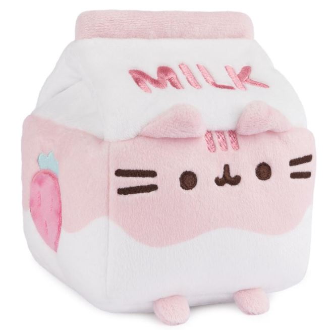 Plush Pusheen Strawberry Milk 6"