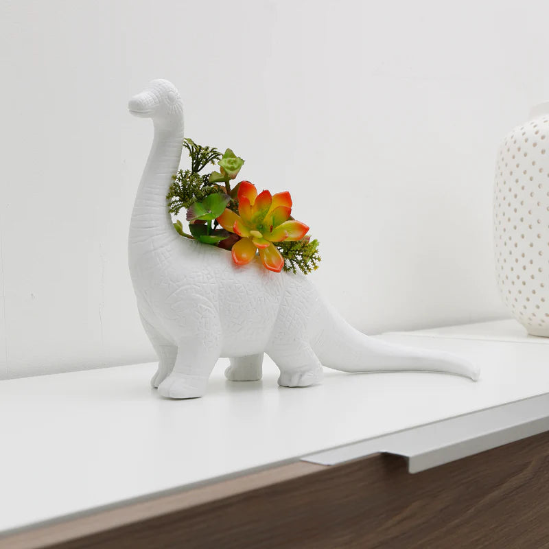 Aplantasaurus Ceramic Planter