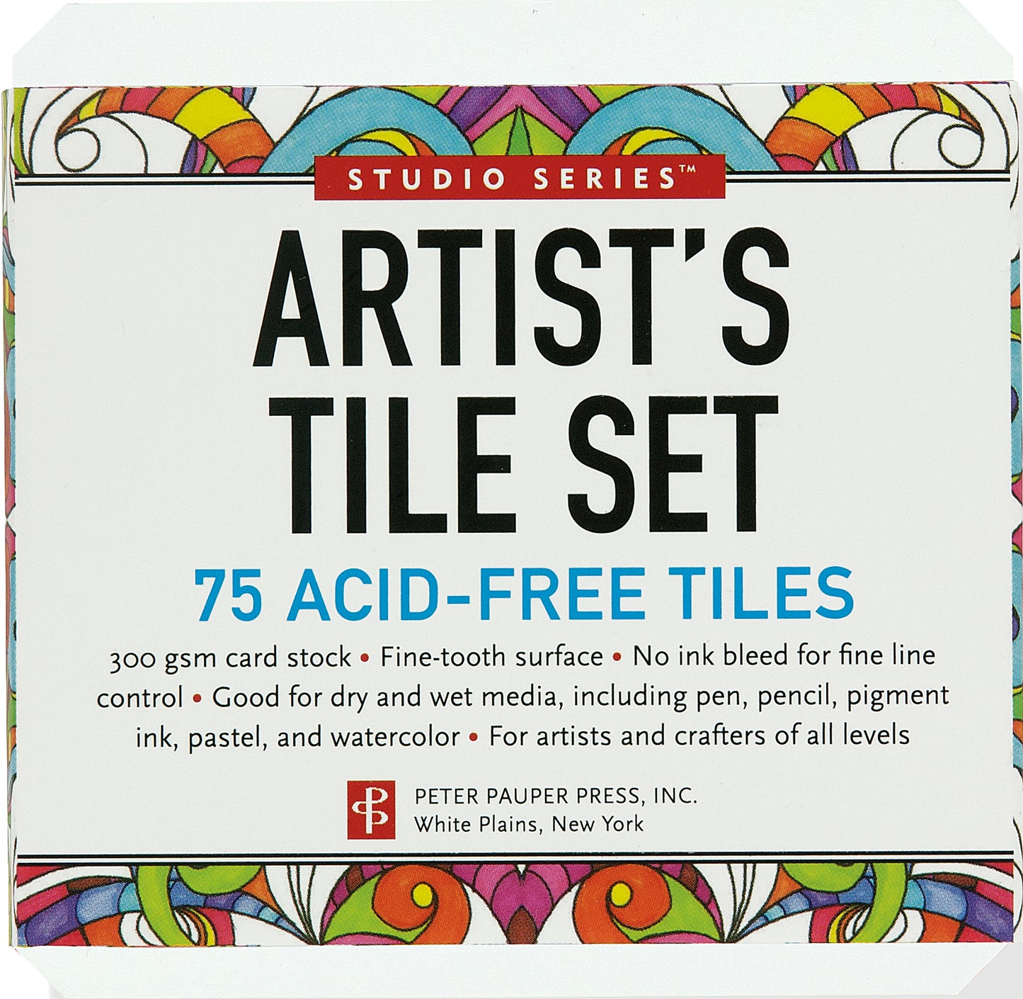 Art Center Artist's Tile Set of 75 White