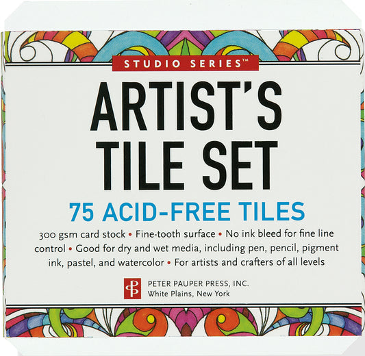 Art Center Artist's Tile Set of 75 White