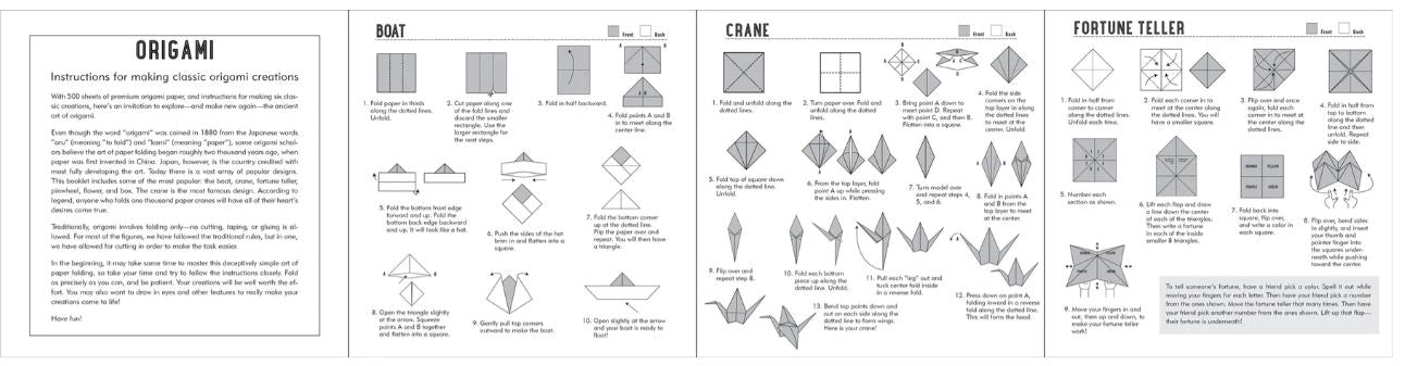 Origami Paper 12 Washi Pattern 500 Sheets