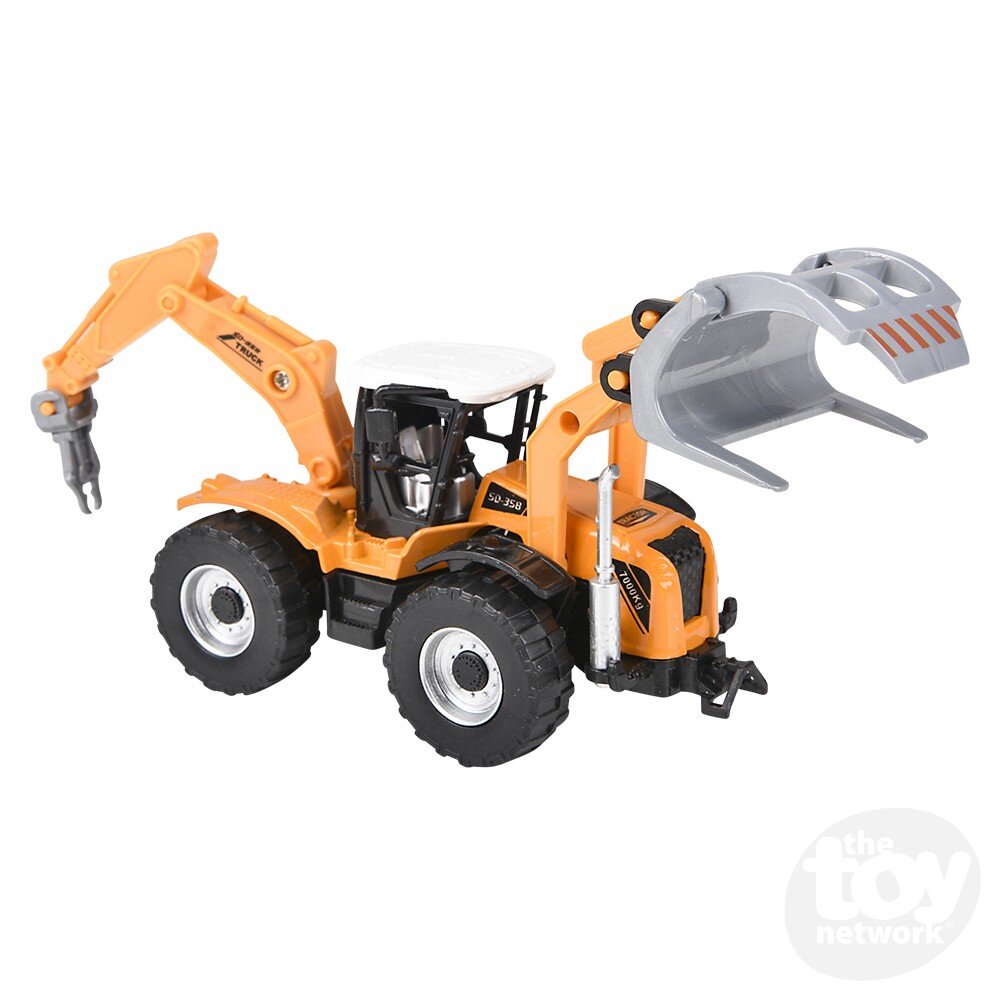 Diecast Pullback - Farm Tractor - 7" - Six Styles - Sold Individually