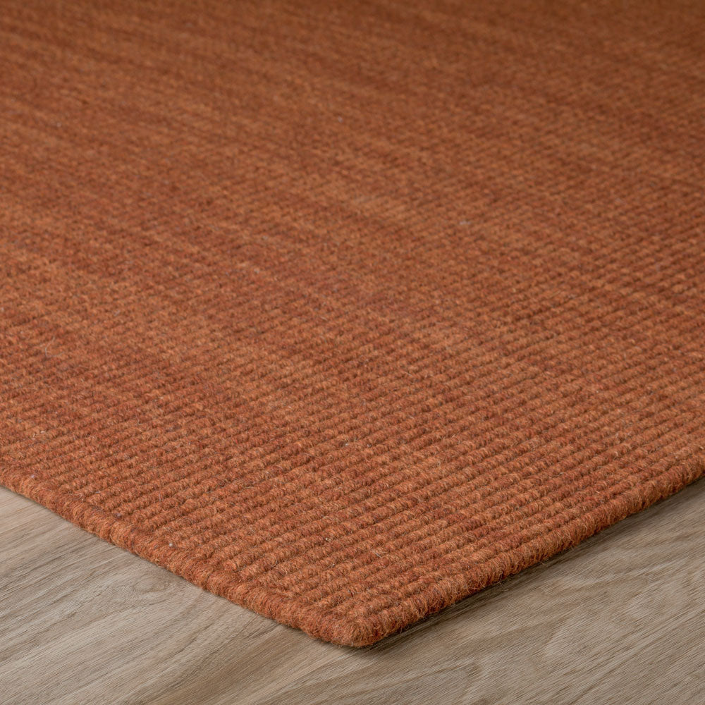 Monaco Boucle Wool Rug Paprika 3'6" x 5'6"