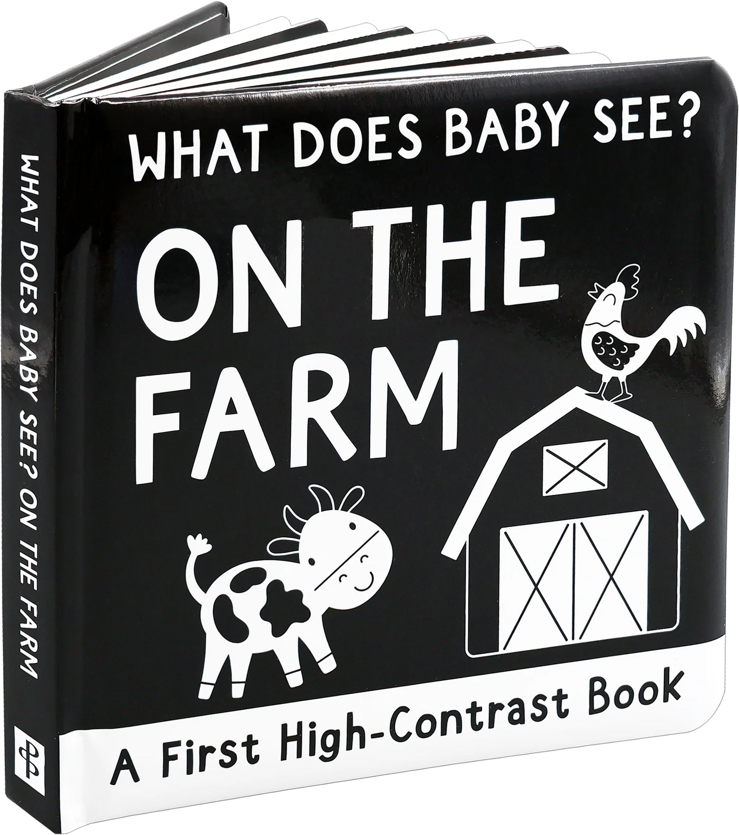 First Board Book High Contrast What Does Baby See? On the Farm