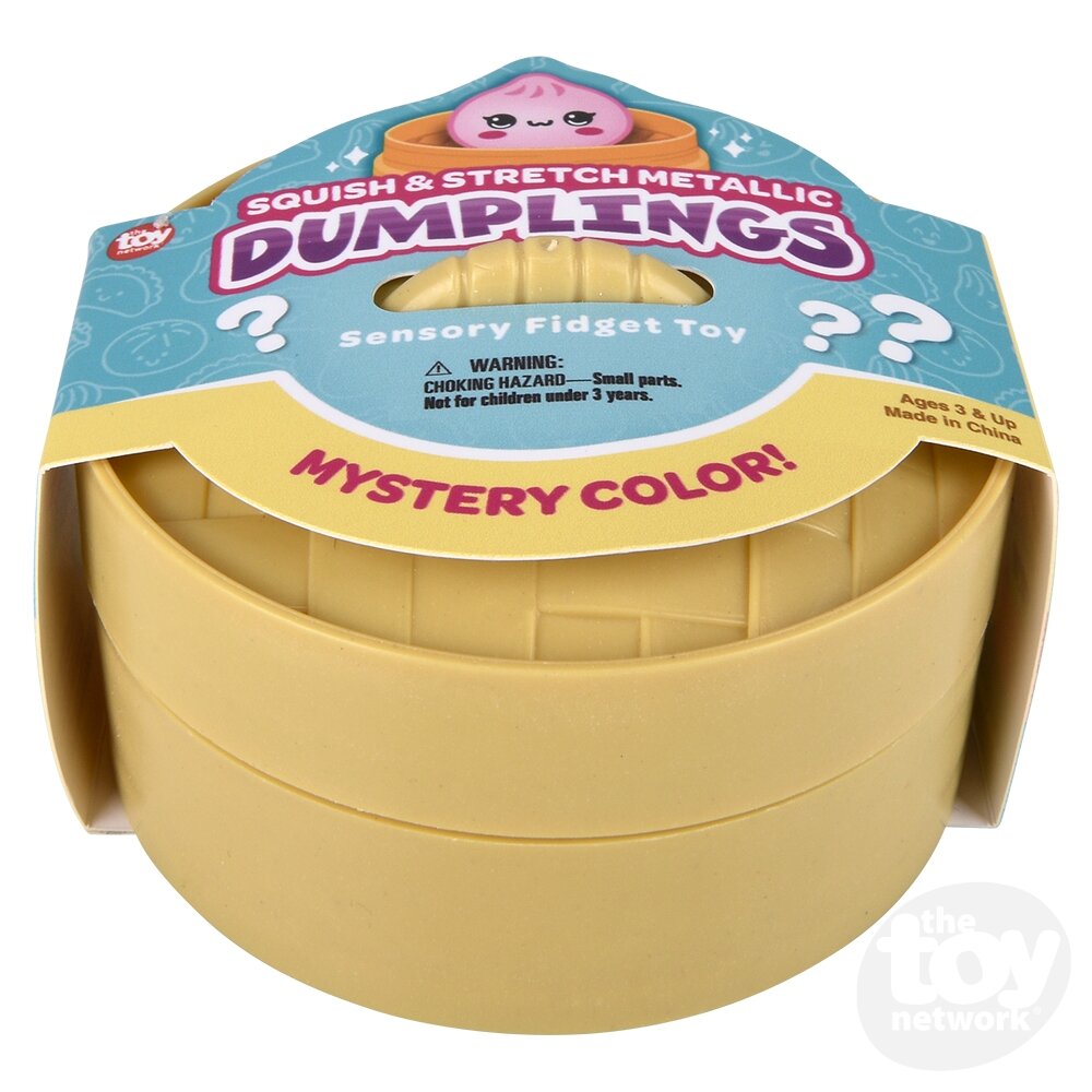 Dumplings Blind Box Squish & Stretch Metallic 3.25" (Sold Individually)