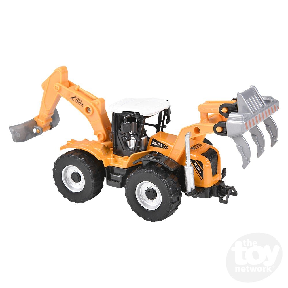 Diecast Pullback - Farm Tractor - 7" - Six Styles - Sold Individually