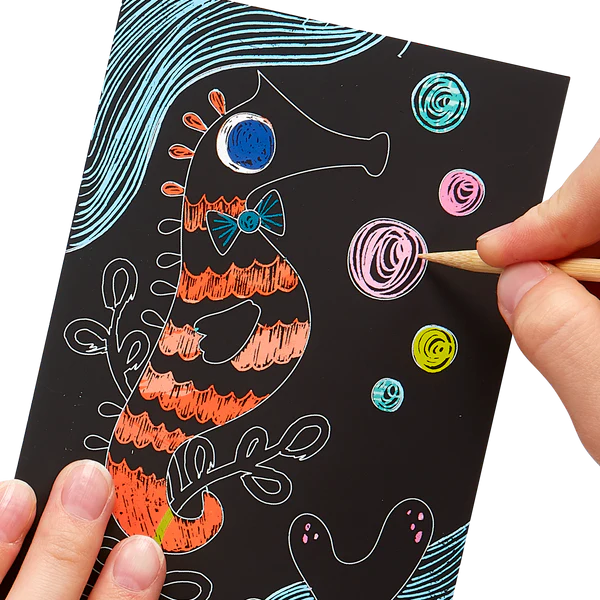 Scratch & Scribble Mini Art Kit Friendly Fish