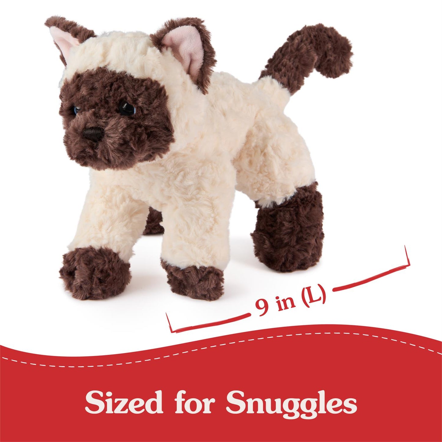 Plush Cat & Dog Collection Siamese Kitten Bootsie 9"