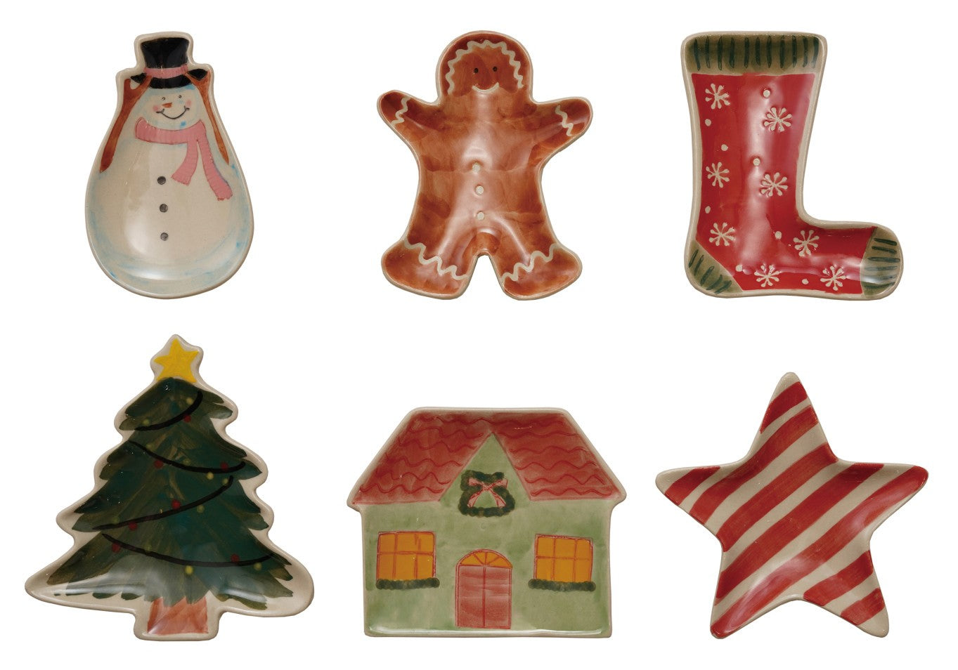 Dish - Stoneware - Iconic Christmas Shaped - Approximately 4" Long