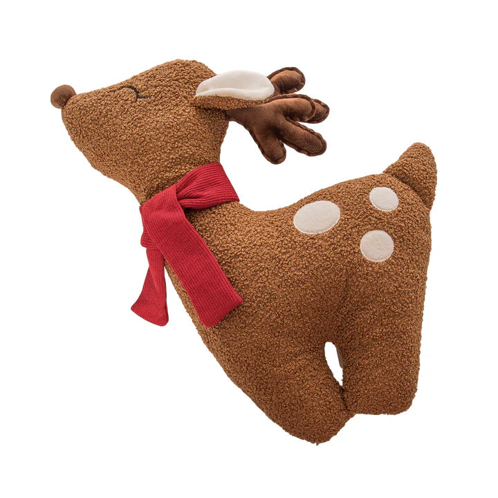 Holiday - Fabric Reindeer Shaped Pillow
