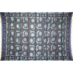 Tapestry Single Size Overprint Madras Celestial Blue
