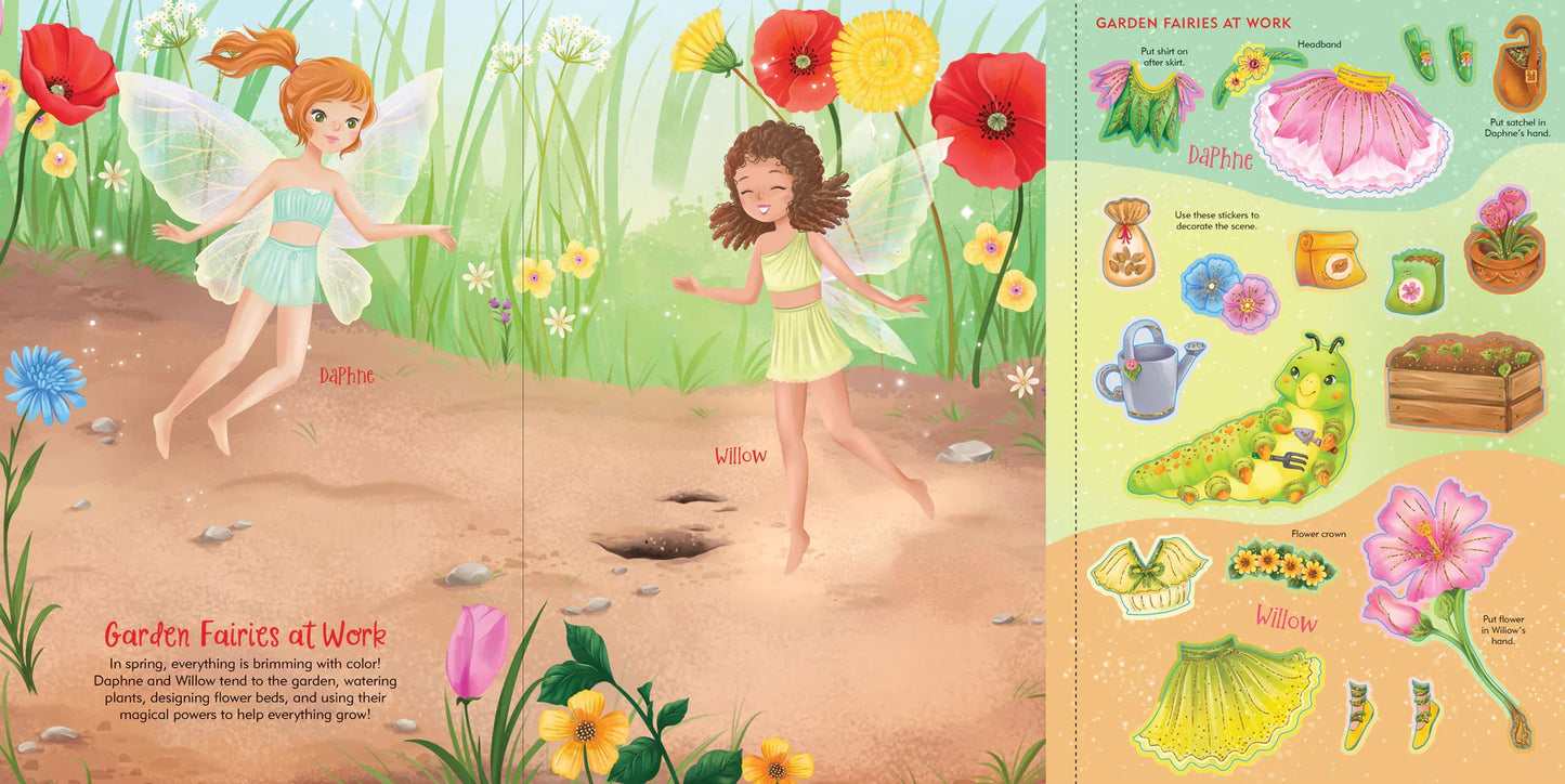 Sticker Doll Dress Up Book Fairies