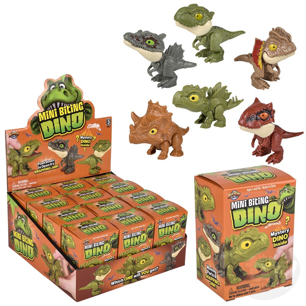 Blind Box - Dinosaur - Biting Action Figure - Mini - 2.5" - Sold Individually