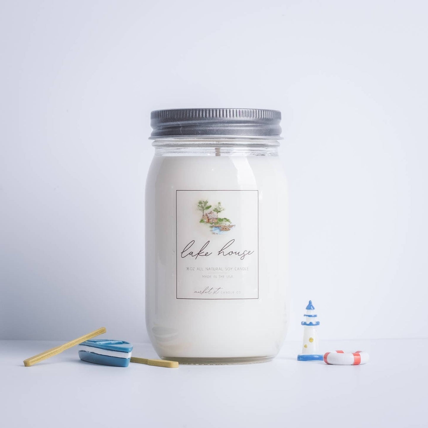 Soy Candle - 16oz - Lemon Eucalyptus