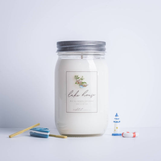 Soy Candle - 16oz - Lemon Eucalyptus