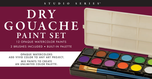 Art Center Paint Set Dry Gouache 12 Colors