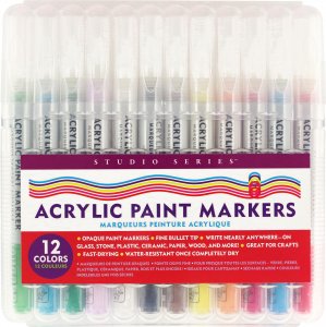 Art Center Markers Acrylic Paint 12 Colors