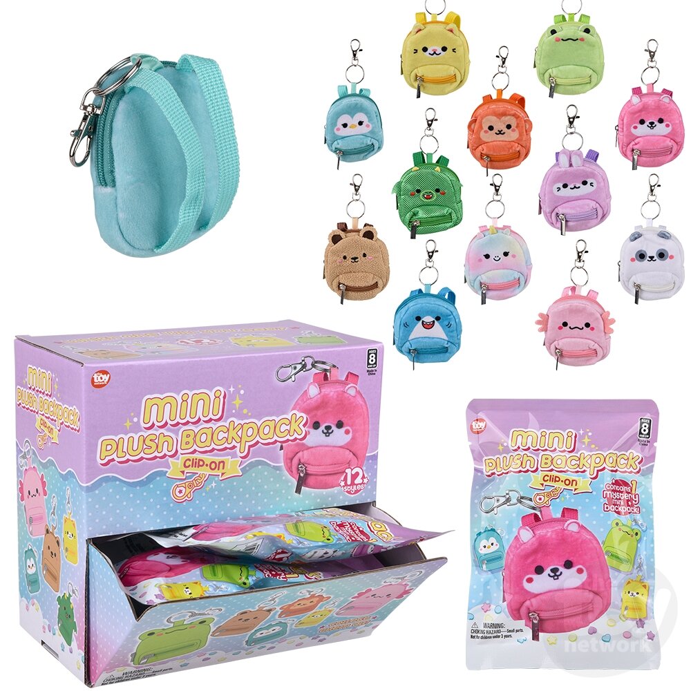 Blind Bag - Kawaii Plush - Mini Backpack Clip - 3" - Sold Individually