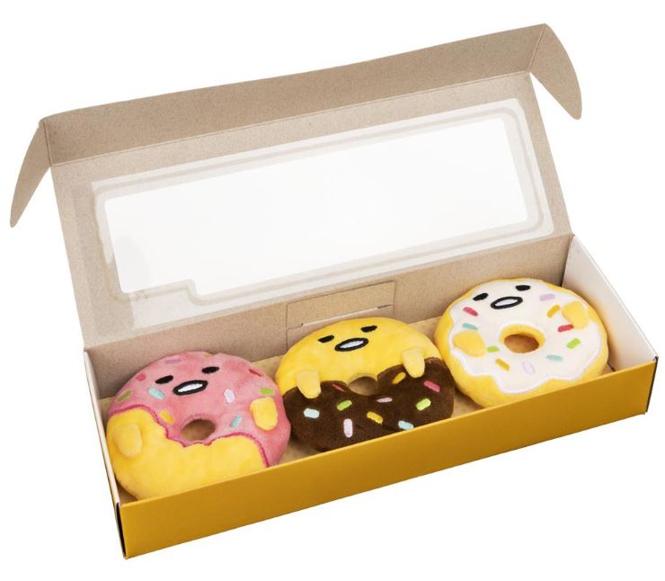 Plush Sanrio Gudetama Donut Collector's Set of 3