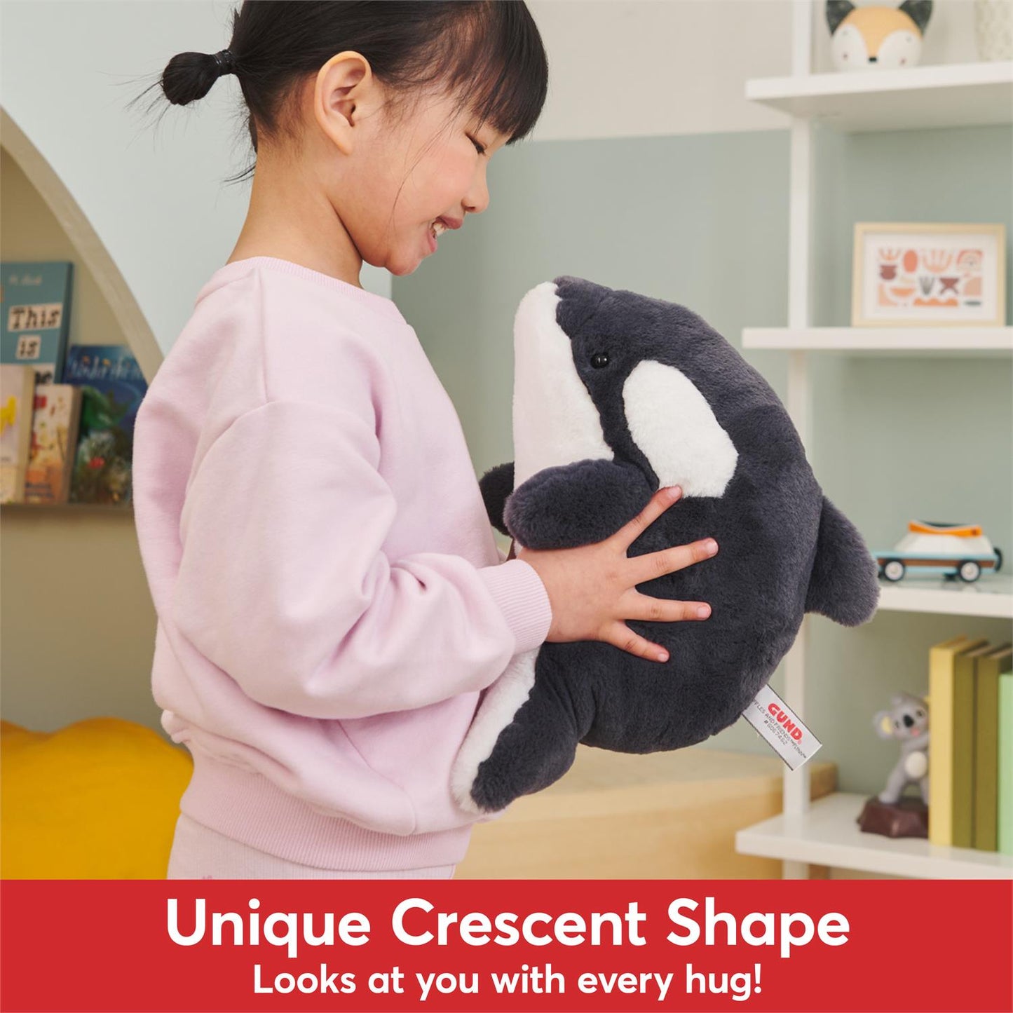 Plush Snuffles & Friends Orca Whale Flynn 10"