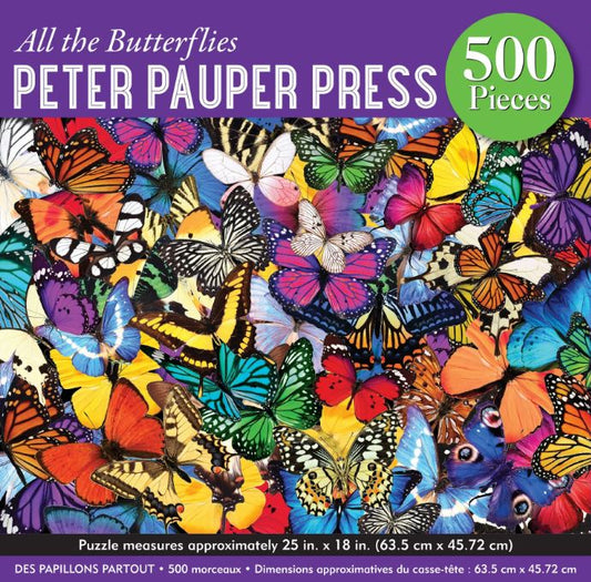 Puzzle 500 Piece All the Butterflies