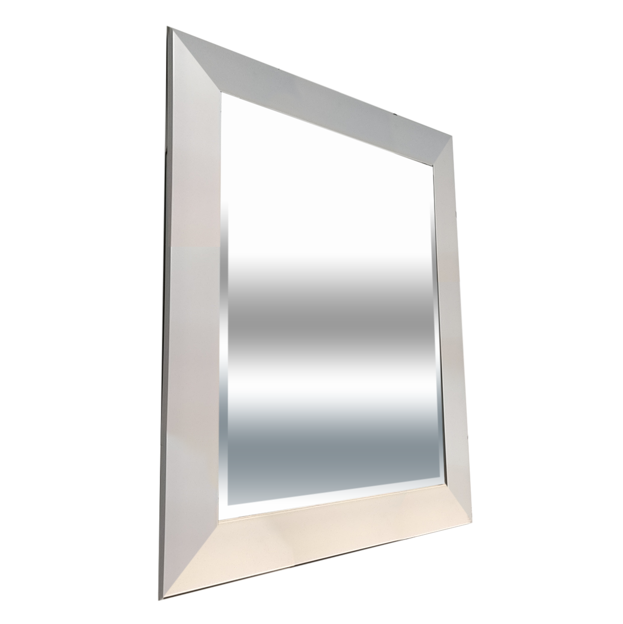 Mirror Rectangle White Paint Finish 24in X 30in Overall