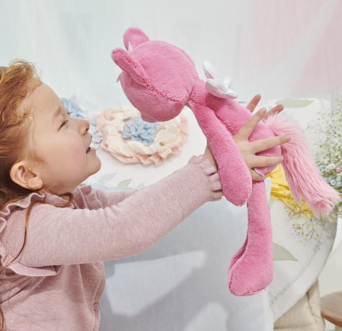 Plush Take Along Friends Kitty Cat Maeve Rose Pink 15"