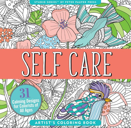 Artist's Adult Coloring Book Self Care