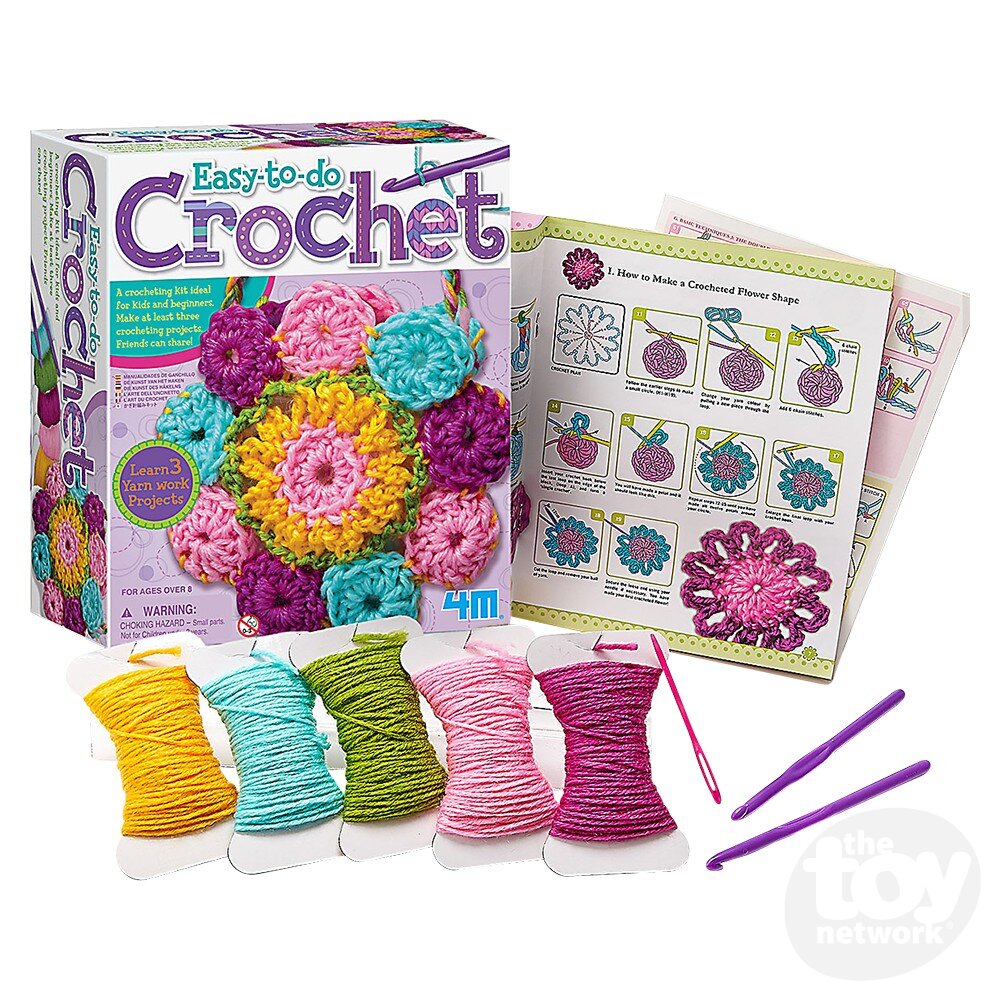 4M Kidzlabs Knitting Easy-To-Do Crochet