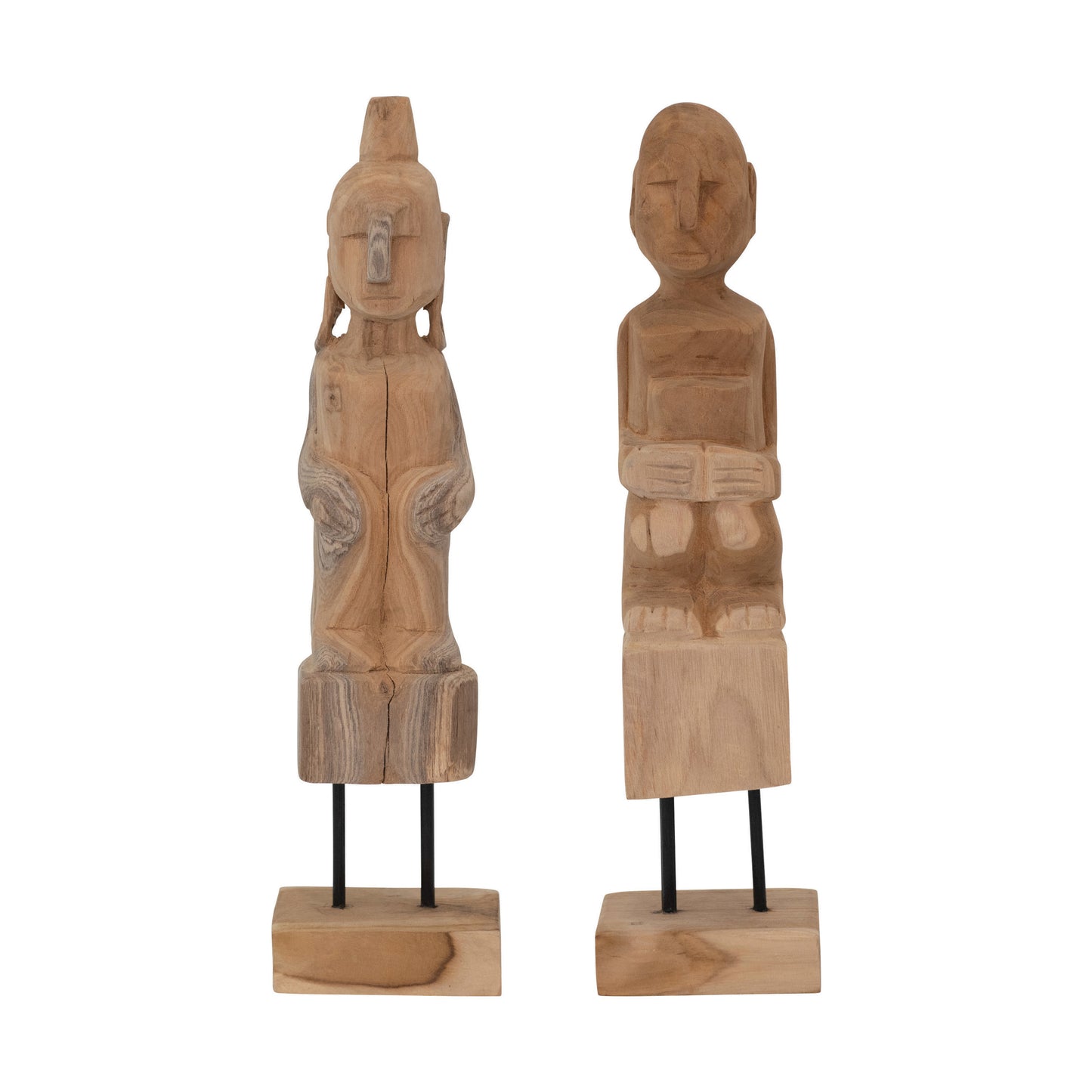 Decor Figure Teakwood on Stand 2 Styles