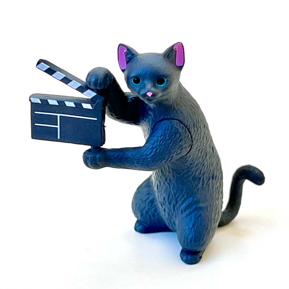 Gashapon Capsule Teen & Up Cat Film Crew (Sold As An Individual Capsule)