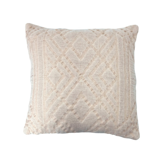 Throw Pillow Jacquard Woven Cotton 18"